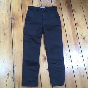 Everlane Slim Leg Crop Pant- Black Size 2